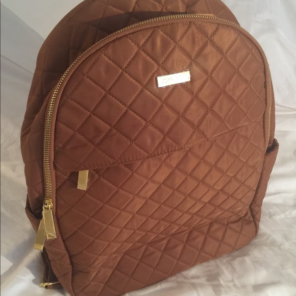 joy and iman quilted backpack